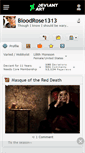 Mobile Screenshot of bloodrose1313.deviantart.com