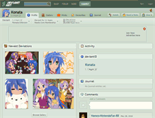 Tablet Screenshot of konata.deviantart.com