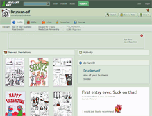 Tablet Screenshot of drunken-elf.deviantart.com