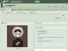 Tablet Screenshot of ivy-dragonlune.deviantart.com