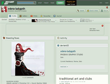 Tablet Screenshot of edera-ladygoth.deviantart.com