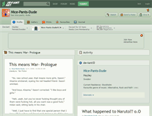 Tablet Screenshot of nice-pants-dude.deviantart.com