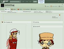 Tablet Screenshot of dokidokishugo.deviantart.com