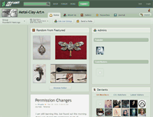 Tablet Screenshot of metal-clay-art.deviantart.com