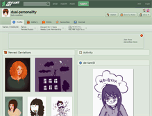 Tablet Screenshot of dual-personality.deviantart.com