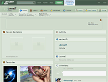 Tablet Screenshot of domat7.deviantart.com