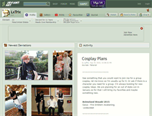 Tablet Screenshot of lxtrix.deviantart.com