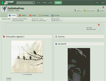 Tablet Screenshot of guillotinepress.deviantart.com