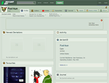 Tablet Screenshot of foxi-kun.deviantart.com