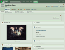 Tablet Screenshot of darkbeforedawn.deviantart.com