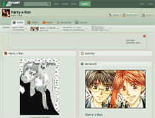 Tablet Screenshot of harry-x-ron.deviantart.com