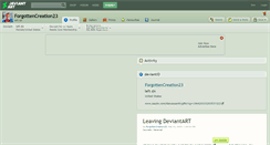Desktop Screenshot of forgottencreation23.deviantart.com
