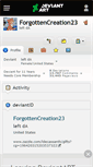 Mobile Screenshot of forgottencreation23.deviantart.com