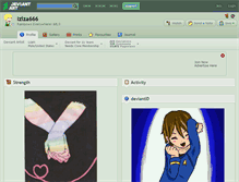 Tablet Screenshot of iziza666.deviantart.com