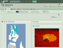 Tablet Screenshot of chaoslovers2.deviantart.com