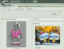 Tablet Screenshot of kon-stant.deviantart.com
