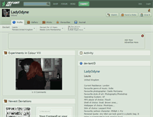 Tablet Screenshot of ladyodyne.deviantart.com