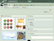 Tablet Screenshot of ismsh.deviantart.com