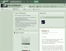 Tablet Screenshot of fans-of-bethesda.deviantart.com