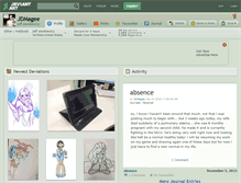 Tablet Screenshot of jdmagee.deviantart.com
