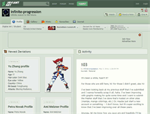 Tablet Screenshot of infinite-progression.deviantart.com