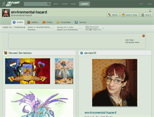 Tablet Screenshot of environmental-hazard.deviantart.com