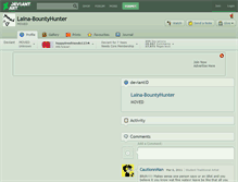 Tablet Screenshot of laina-bountyhunter.deviantart.com