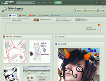 Tablet Screenshot of fallen-tragedy.deviantart.com