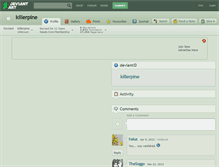 Tablet Screenshot of killerpine.deviantart.com