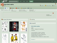 Tablet Screenshot of beru-beru-sama.deviantart.com