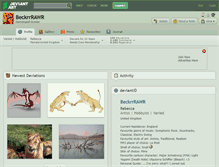 Tablet Screenshot of beckrrrawr.deviantart.com