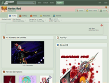 Tablet Screenshot of maniac-red.deviantart.com