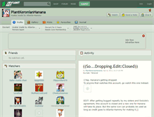 Tablet Screenshot of plantkeronianhanana.deviantart.com