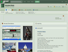 Tablet Screenshot of holydevil666.deviantart.com