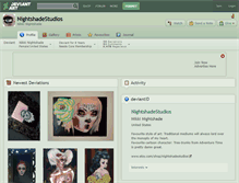 Tablet Screenshot of nightshadestudios.deviantart.com