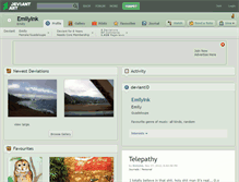 Tablet Screenshot of emilyink.deviantart.com