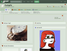 Tablet Screenshot of foxlingtm.deviantart.com