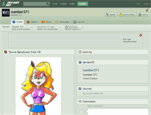 Tablet Screenshot of number371.deviantart.com