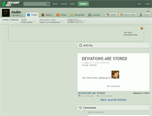 Tablet Screenshot of juubo.deviantart.com