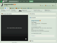Tablet Screenshot of dragoninlondon.deviantart.com