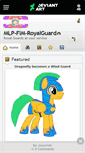 Mobile Screenshot of mlp-fim-royalguard.deviantart.com