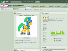 Tablet Screenshot of mlp-fim-royalguard.deviantart.com