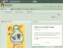Tablet Screenshot of ameliacarys.deviantart.com