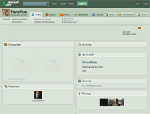 Tablet Screenshot of francifera.deviantart.com