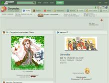 Tablet Screenshot of chronolex.deviantart.com