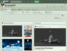 Tablet Screenshot of bowzerland899.deviantart.com