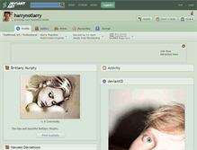 Tablet Screenshot of harrynotlarry.deviantart.com