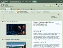 Tablet Screenshot of foldo.deviantart.com