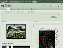 Tablet Screenshot of dhampirion.deviantart.com