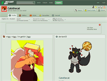 Tablet Screenshot of catothecat.deviantart.com